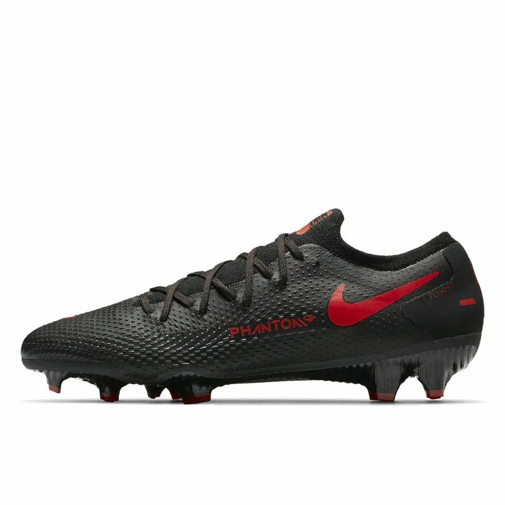 Nike Phantom GT Pro FG Firm Ground Soccer Cleats Black Red CK8451-060 Men's 9.5
